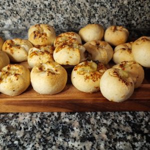 Knishes de papa y cebolla